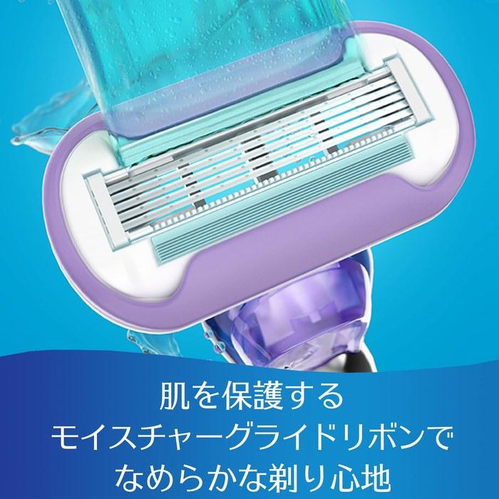 Gillette Venus Swirl Razor Refill Set (Purple, with 2 Blades)