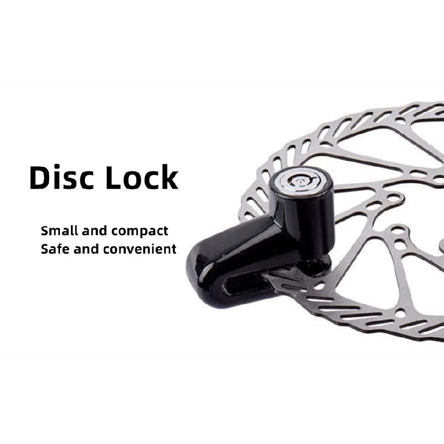 Bicycle Anti-theft Lock Portable Motorcycle Disc Brake Lock Mountain Bike Reminder Rope Disc Brake Lock Bicycle Accessories