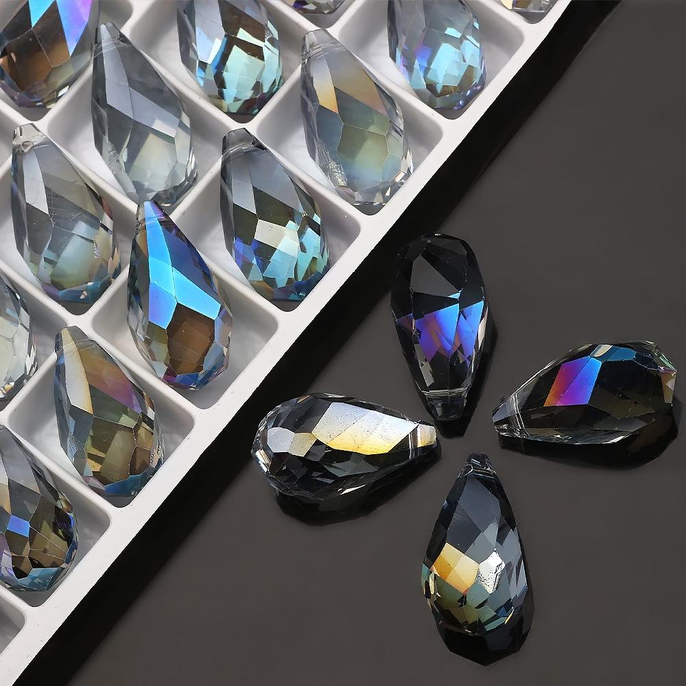 

10 шт. 12*22 мм, высококачественные бусины в виде капель воды, граненые свободные бусины для изготовления ювелирных изделий, кулон «сделай сам», для ювелирных аксессуаров 10*18MM/2