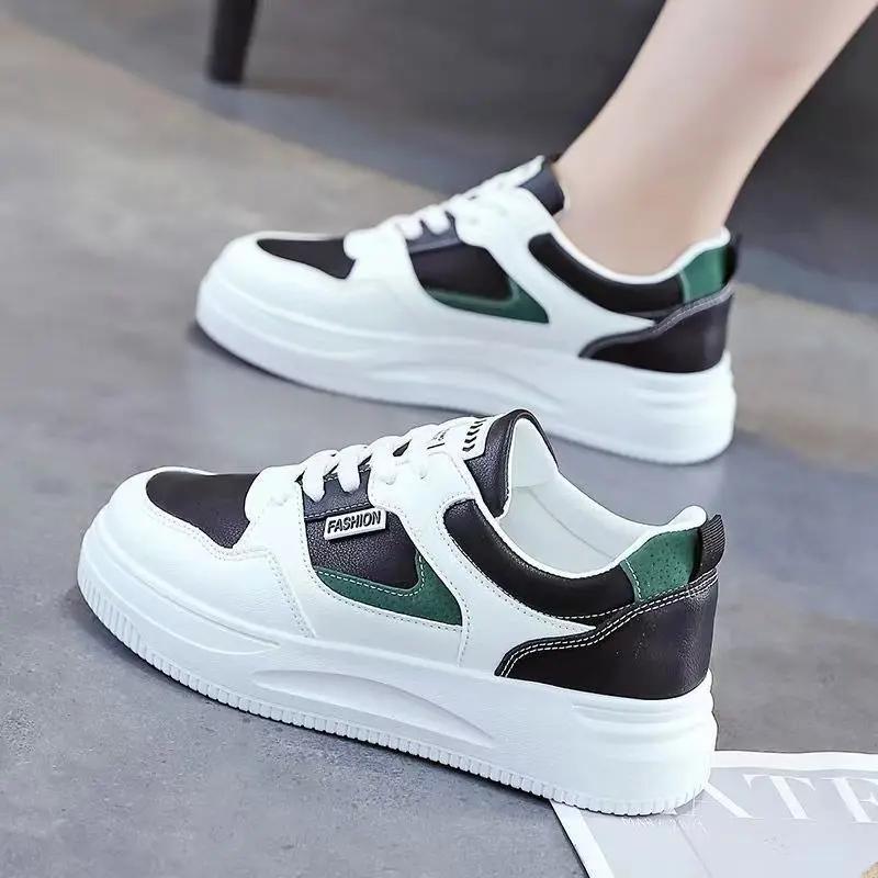 Fashion New Women's Platform Jogging Sneakers Fashion White Shoe for Woman Autumn Winter Flats Trainers Casual Vulcanized Sport Shoes
