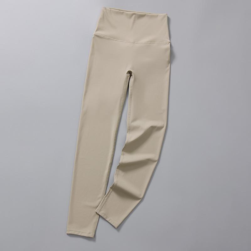 Seamless Solid Casual Slim Fit Yoga Leggings Pants Women High Waist Sports Tight Yoga Pants Women Push Up Running Training Fitness Legging Pants 25579