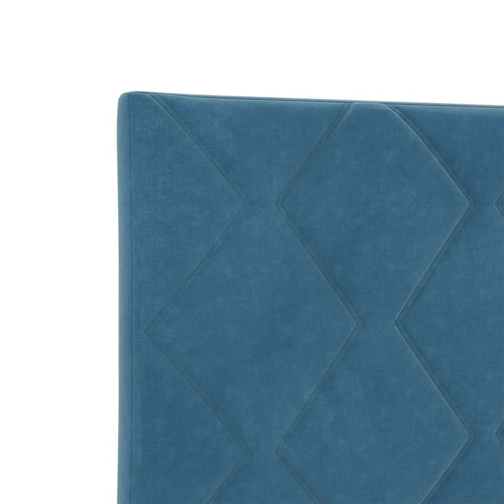 Boxspring Bed with Headboard Dark Blue 80 X 200 Cm Velvet