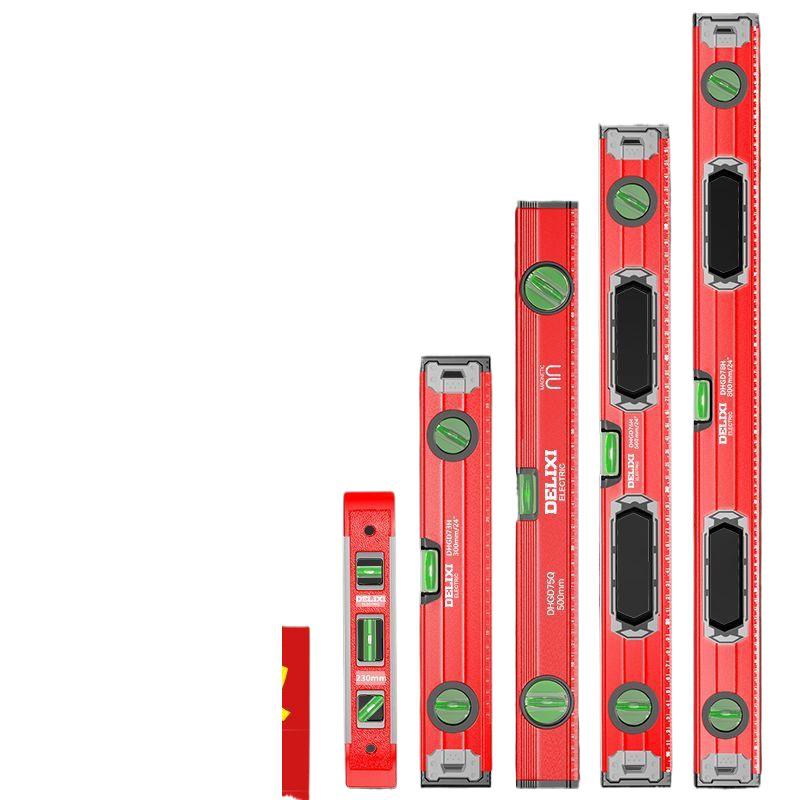 Mini poziomica magnetyczna o wysokiej precyzji, stop aluminium, krawędź prosta