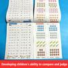 62 Pages Kids Math Workbook, Dot Matrix Tracing Book for Number Comparison, Preschool Learning Activities Book for Kids Age 3-6