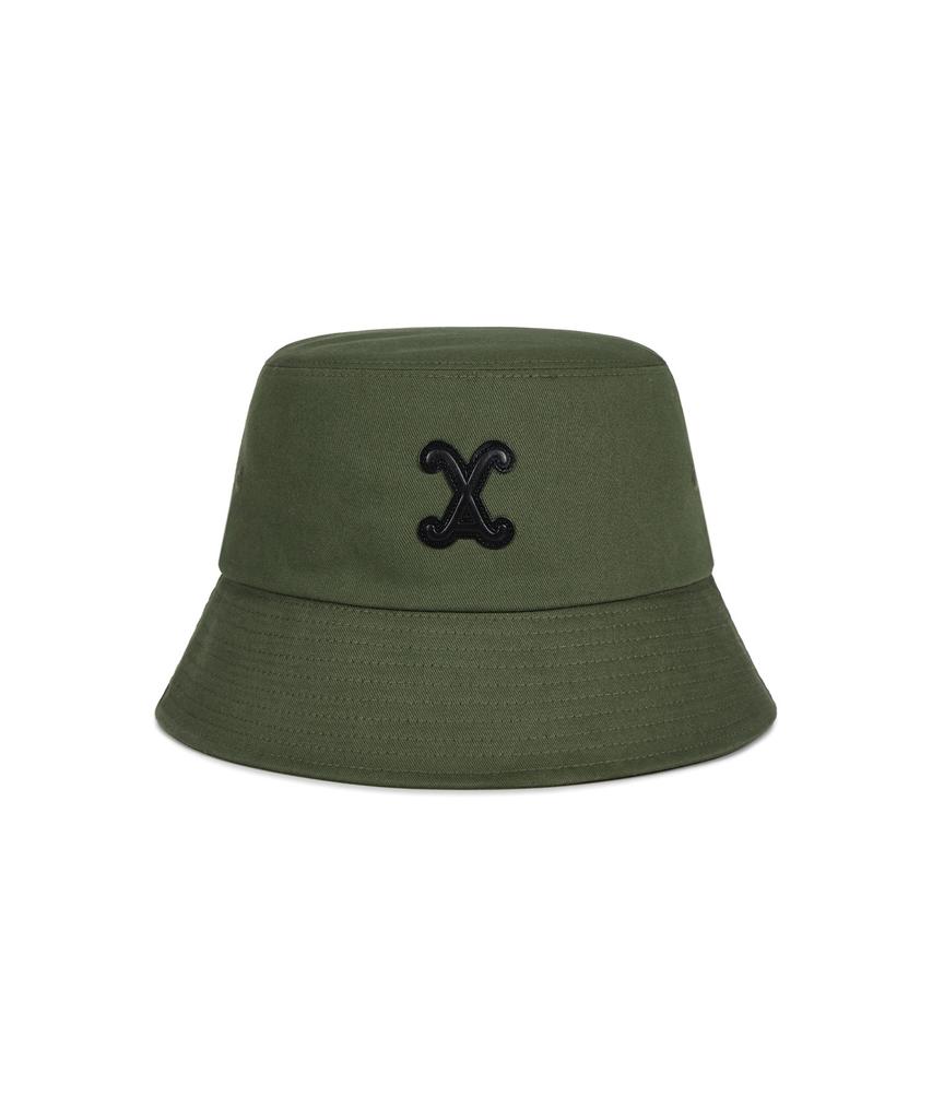 Bajal Va Curved Patch Bucket Hat Khaki