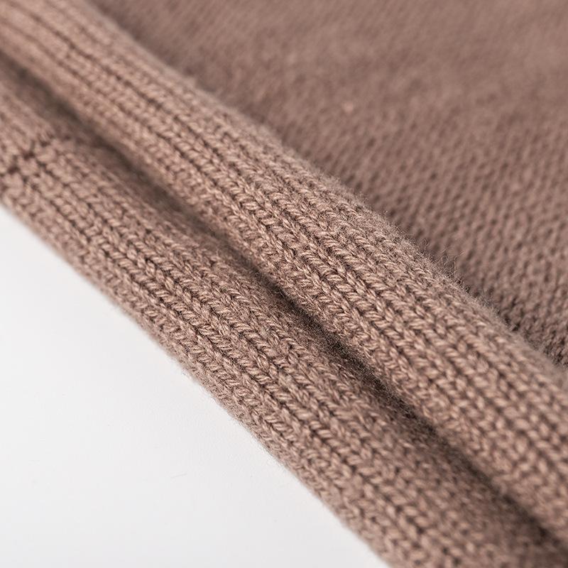 Мужская и женская однотонная шапка в стиле хип-хоп — фото 7