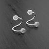 Set 10 Stainless Steel Bar Cartilage Piercing Studs Star Heart Flower Moon Rook Earlobe Screw Statement Earrings Tragus Conch