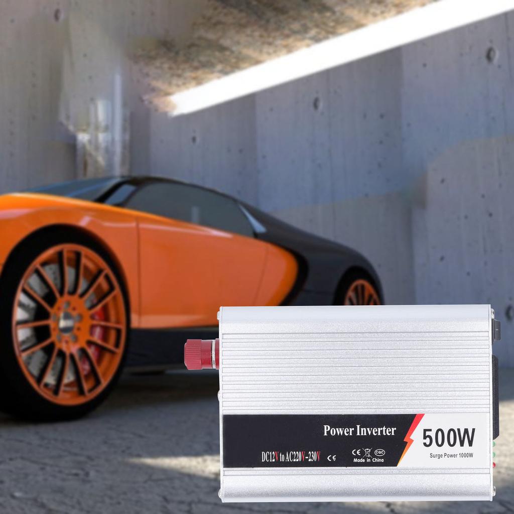 Car 500W 12V To AC 220‑230V with 5V USB Output Sine Converter