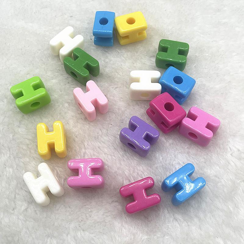 10pcs 20mm Mixed Alphabet Letter Beads Big Hole Charms Beads for Making Jewelry Diy Handmade Key Chain Accessories