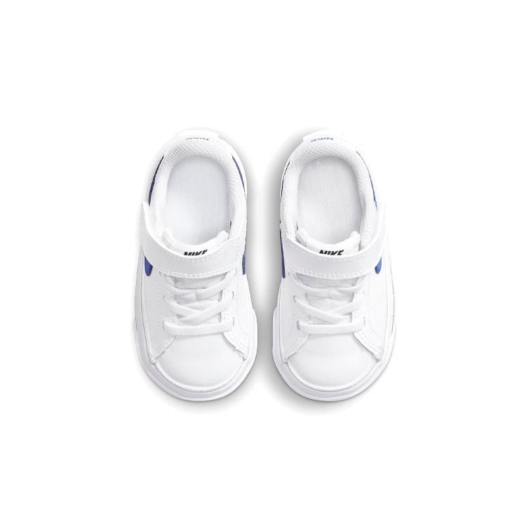 Nike Court Legacy Slip Resistant Abrasion Resistant Low top Toddler Shoes White Blue Black Infant And Toddler DA5382-101