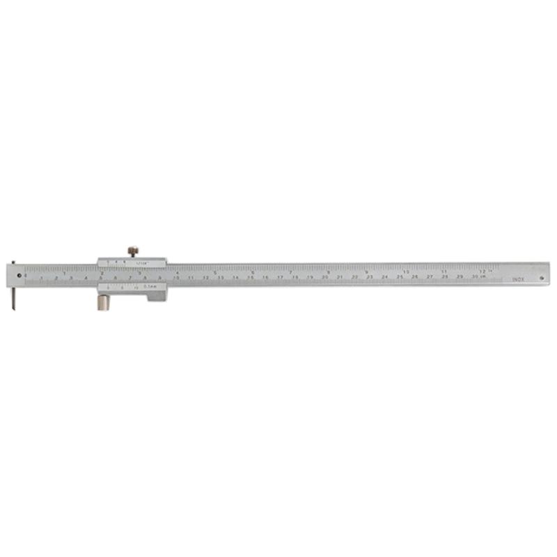 Student Friendly Stainless Steel Caliper 200/300mm Length Double Measurement System With Easy to Read Vernier Scale