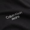 Calvin Klein Solid Color Logo Print Half Button Short Sleeve Polo Shirt Men tops Black J30J320088-BEH