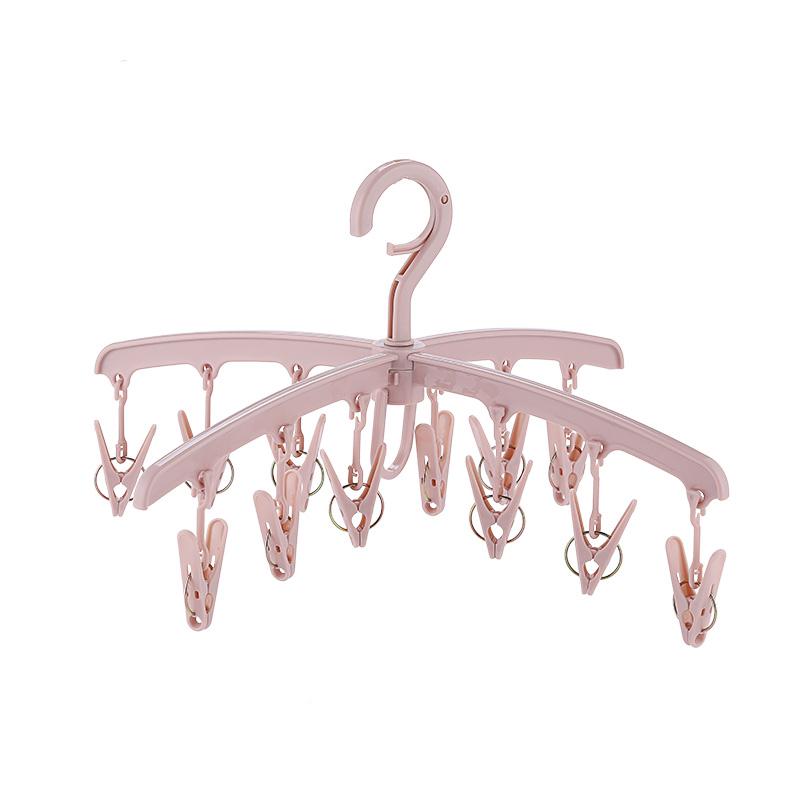 20pcs Clothes Coat Hangers Plastic Adult Antiskid Multi-Functional Hook