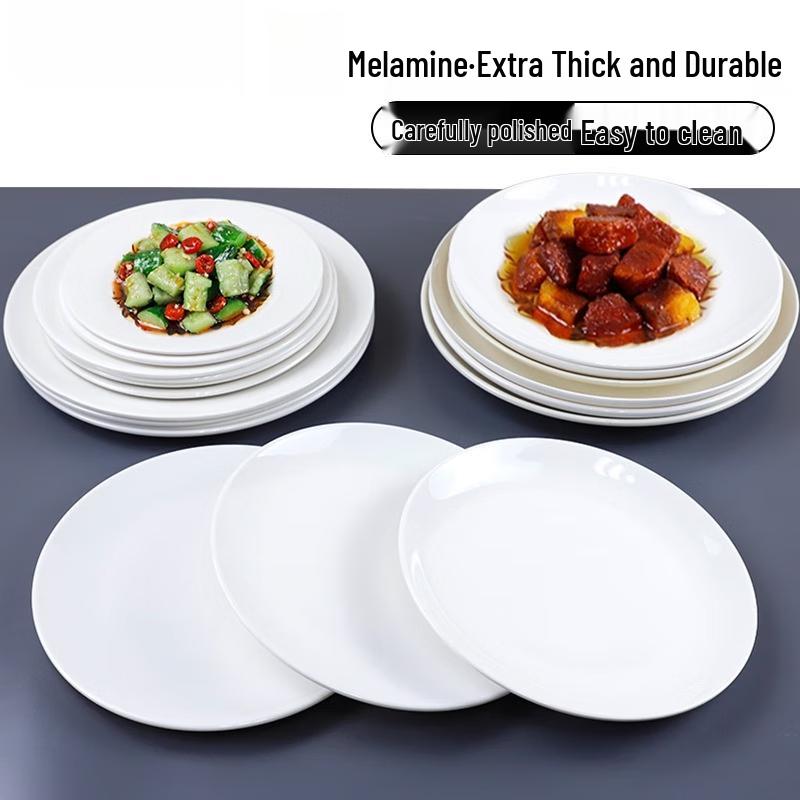 Commercial Melamine Round Flat Plate
