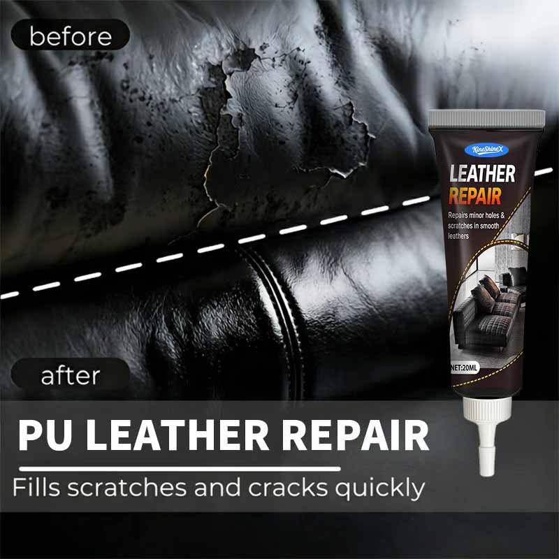 Starker Schuhsohlen-Reparaturkleber, Lederreparaturpaste 20ml – Füllstoff für Kratzer, Risse & Löcher, Stellt Schuhe, Taschen, Sofas wieder her, Einfach anzuwenden