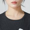 Puma Koszulka Damska z Nadrukiem Logo Litery do Treningu Fitness na Zewnątrz Modna Oddychająca Wygodna Codzienna z Krótkim Rękawem Top Węglowo-Szary 673655-07