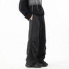 Unisex Retro Wide-Leg Sweatpants - Autumn/Winter Casual Streetwear