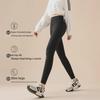 Women's High-Waist Seamless Velvet Shark Pants - Warm, Thick Autumn/Winter Yoga Bottoms, Suitable for Spring and Autumn