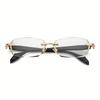 Men's High-definition Anti Blue Light Glasses - Retro Transparent Lens Full Frame Design Fashionable Unisex Glasses