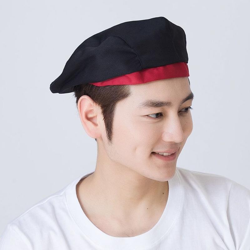 Waiter Beret Breathable Mesh Chef Hat Catering Milk Tea Baking Work Hat Men Women