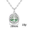 New Tree Of Life Aromatherapy Necklace Stainless Steel Essential Oil Diffuser Amulet Perfume Locket Pendant Women Jewelry Gift