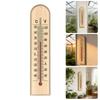 Thermometer aus Naturholz für genaue Temperaturmessung -40℃ bis 50℃ Wandmontagefähig Sichere Kerosinlösung und klare Skala