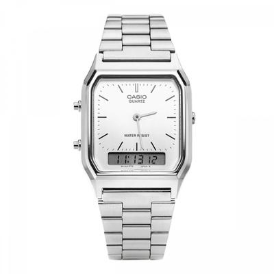 Aq 230a 7dhdf  Aq 230a 7d  Analog Digital Square Vintage Retro Public Metal Watch