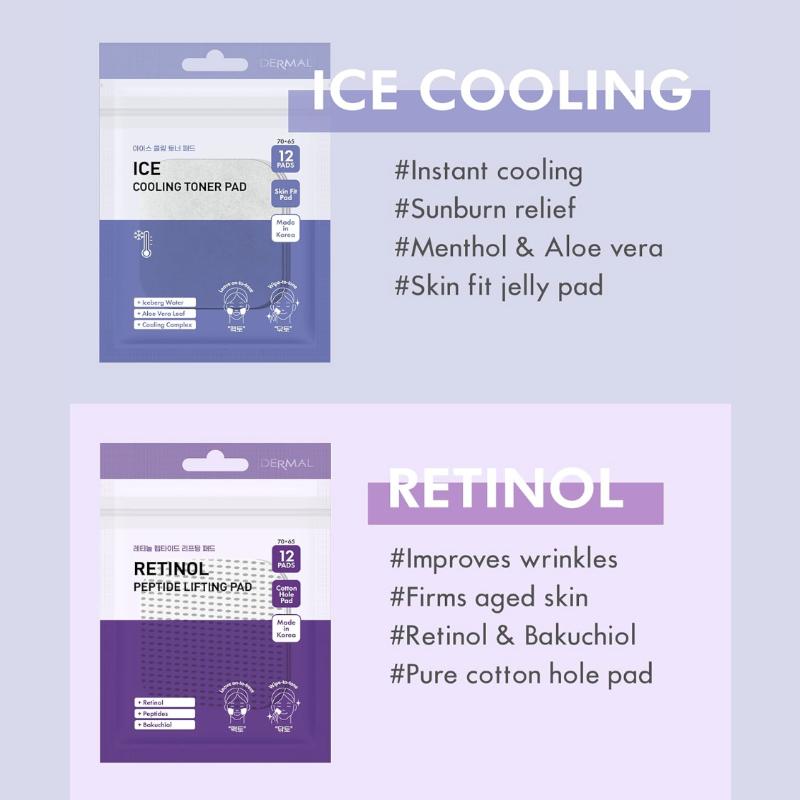 DERMAL Zestaw Próbny Toników w Płatkach 6 Rodzajów 12 Płatków/6 Rodzajów