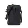 Epe Men's Mini Shoulder Bag with Smartphone Pouch, Popular and Stylish Genuine Leather (Black)