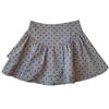 Women's Elegant Black Polka Dot A-Line Chiffon Skirt - Petite, High-Waisted, Summer Skirt Pants