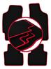 Velour Floor Mats with Red Edge For: Dodge Neon Sedan (1994-2005)