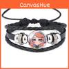 Multicolor Demon Slayer Kimetsu No Yaiba Leather Bracelet For Men And Women