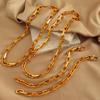Waterproof INS Cuban Chain Hip-hop Necklace Bracelet Unique Unisex Niche Chain Bracelets With EU Reach US CPSIA Standard