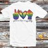 Peace Love Equality Trans Gay LGBTQ Pride T Shirt B1317