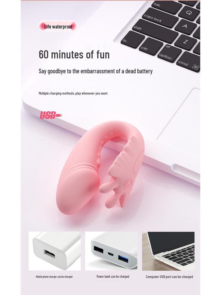 Huanai Wearable Butterfly Vibrator for Couples - Clitoral Massager for Women