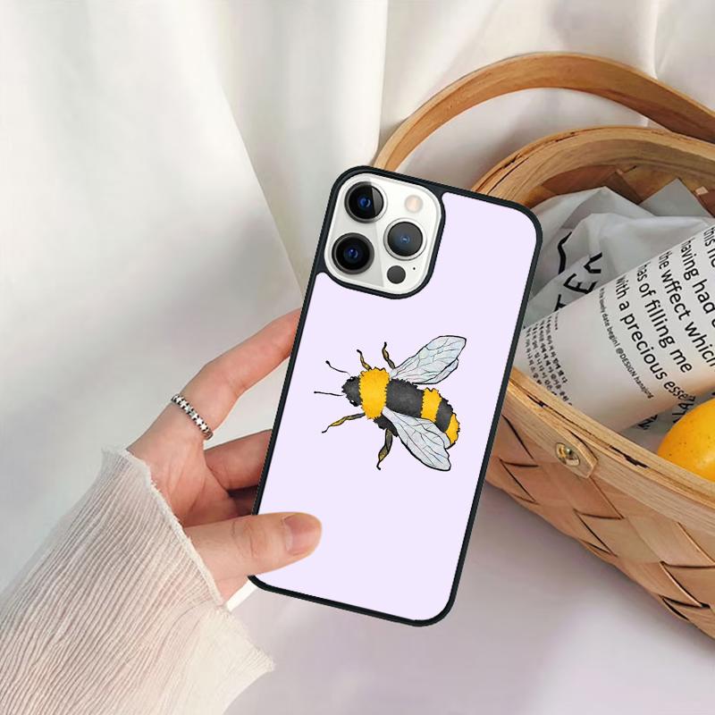 Bees Phone Case For iPhone 17 Air 16 15 14 11 12 13 Pro  MAX Plus Coque Cover Shell