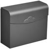 Punch-Free Space Aluminum Wall-Mounted Tissue Box Holder for Bathroom or Kitchen