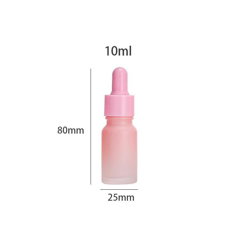 Pink Cherry Blossom Essence Bottle with Dropper and Frosted Lotion Spray Options