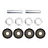 Rear Knuckle Bushing Kit High Strength Metal Replacement for KODIAK 450 700 4WD 450 660 700 RHINO YFM350 YFM400 YFM450