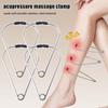 10Pcs Set Portable Acupressure Massage Clips Stainless Steel Meridian Massager Foot Therapy
