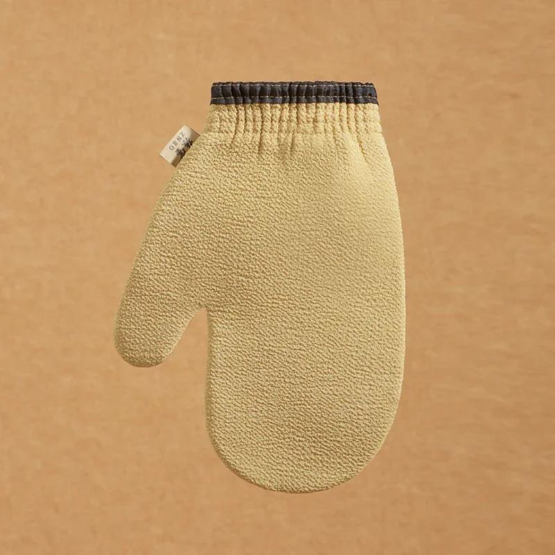 Plant Fiber Korean Exfoliating Body Massage Scrub Glove Deep Cleaning Bath Gloves Non-slip Shower Scrubber Adult