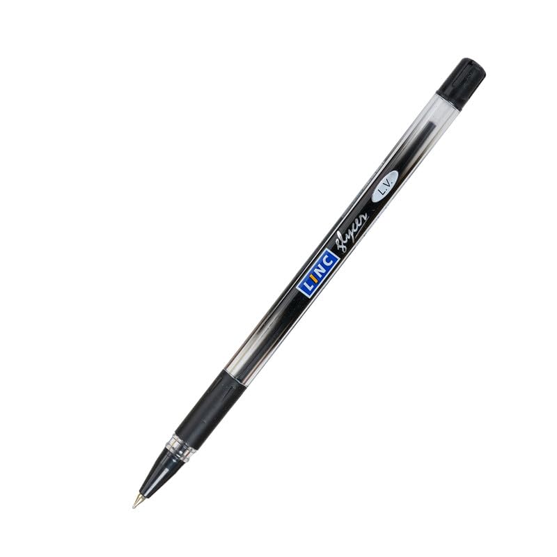 Linc Glycer 0.6mm Black Ink Ball Pen | Smooth Writing for Office, School & Home | Pack of 1 20 Pcs
