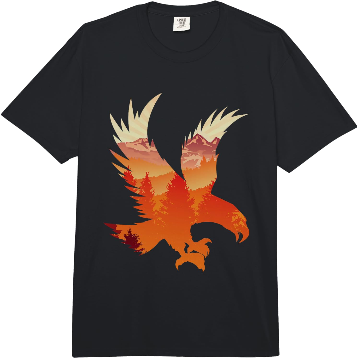 Eagle National Bird Wildlife Gift Comfort Colors Adult Heavyweight Unisex T-Shirt S