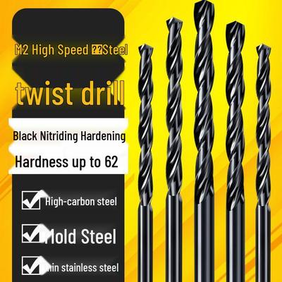 Schnellarbeitsstahl Spiralbohrer zum Bohren von Stahl & Edelstahl, Superharter Handbohrer, 0,5-16mm.