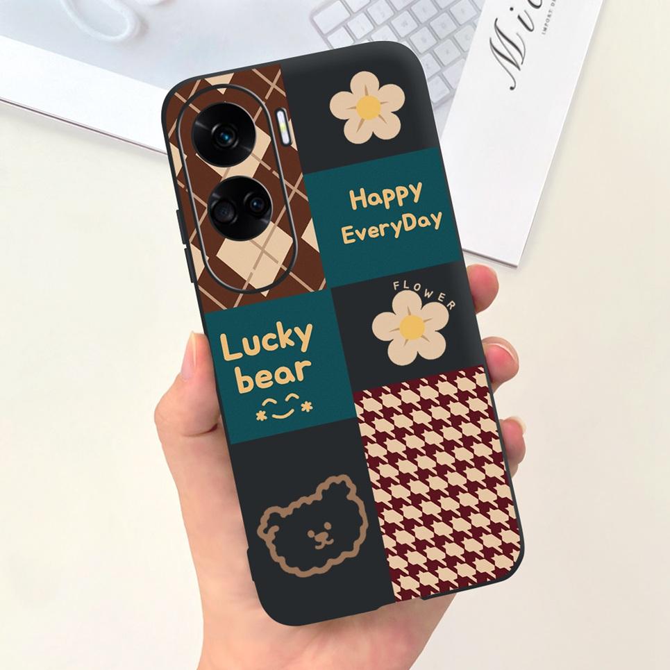 Case For Honor 90 Lite Honor X50i Cover Shockproof Back Coque Women Fashion Flower Butterfly Capas for Huawei Honor90 Lite Cover