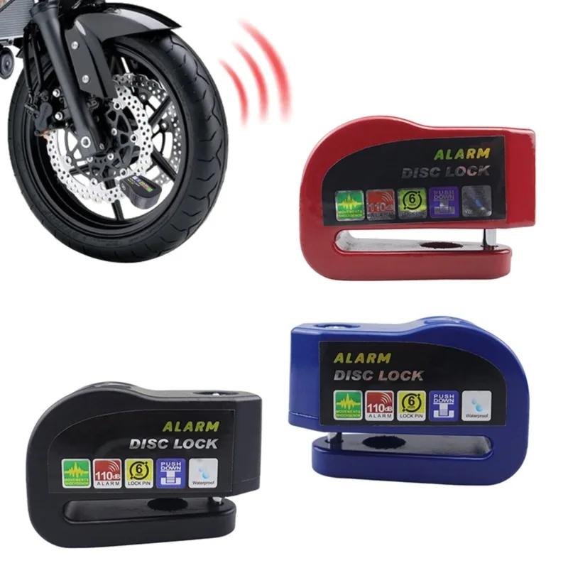 Aluminum Alloy Heavy-Duty Disc Lock, Integrated Alarm Anti-theft System, Universal for Motorcycles & Bicycles