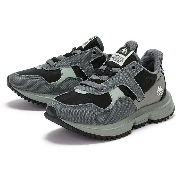 Kappa Retro Casual Low-Top Running Shoes Unisex sneakers Black Gray K0CY5MM01-990