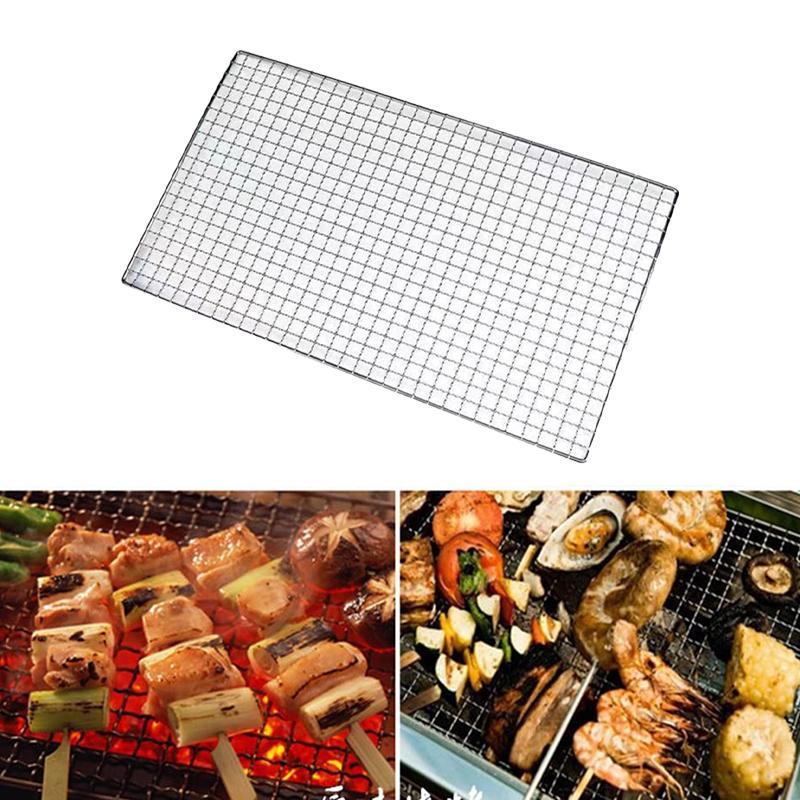 Barbecue Mats Barbecue Grill Mesh High Temperature Resistant Barbecue Liner Barbecue Grill Mesh Meat Slices Food Grade