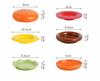 BR6pcs/set Ceramic Seasoning Dish Set Appetizer Tableware Dipping Sauce Seasoning Household Small Plates Soy Sauce Cheese PlateEY