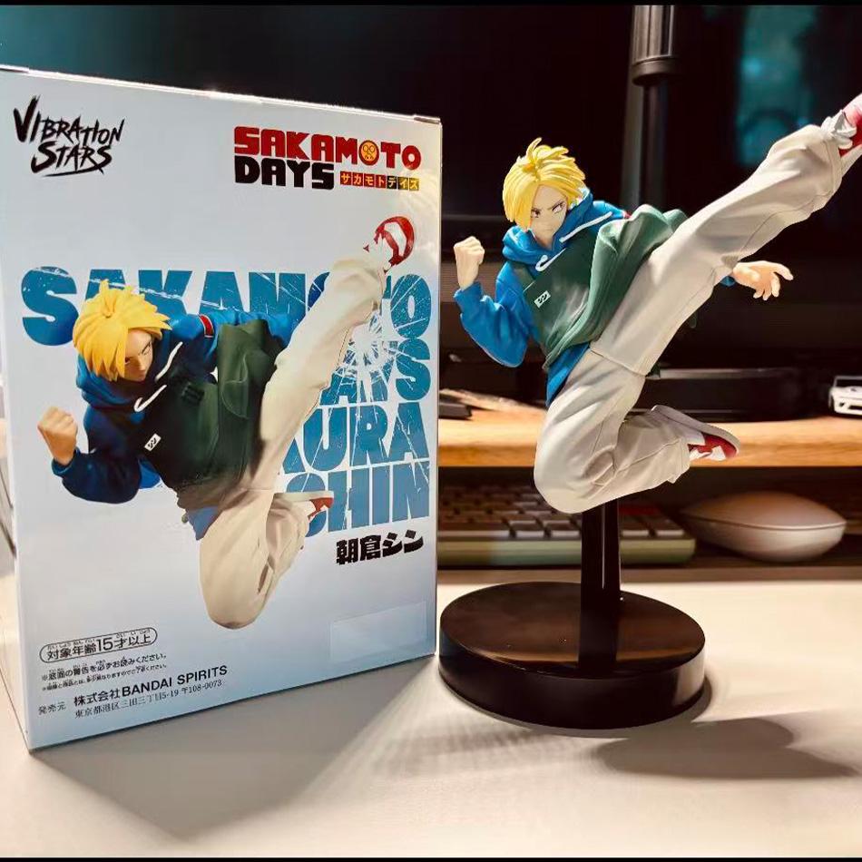 BANDAI Anime SAKAMOTO DAYS Figure Toys Taro Sakamoto Shin Asakura Action Figural Dolls PVC Model Desk Ornaments Birthday Gifts